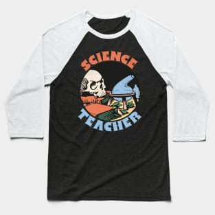 Science Teacher Groovy Retro Style Baseball T-Shirt